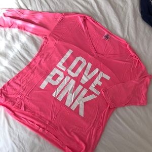 VS PINK  top with 3/4 length sleeve. Size XS.